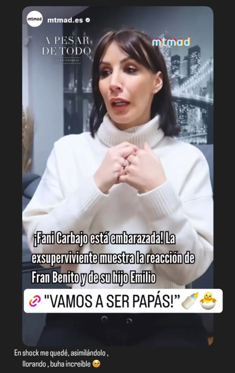 Story de Fani Carbajo