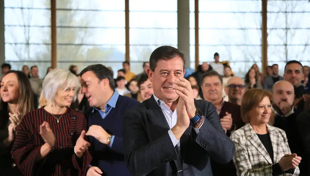 Gómez Besteiro en la presentación de su candidatura.