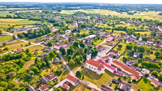 Legrad desde el aire, Croacia