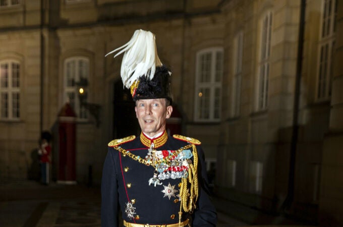 El príncipe Joaquín de Dinamarca en Copenhague, en enero de 2023