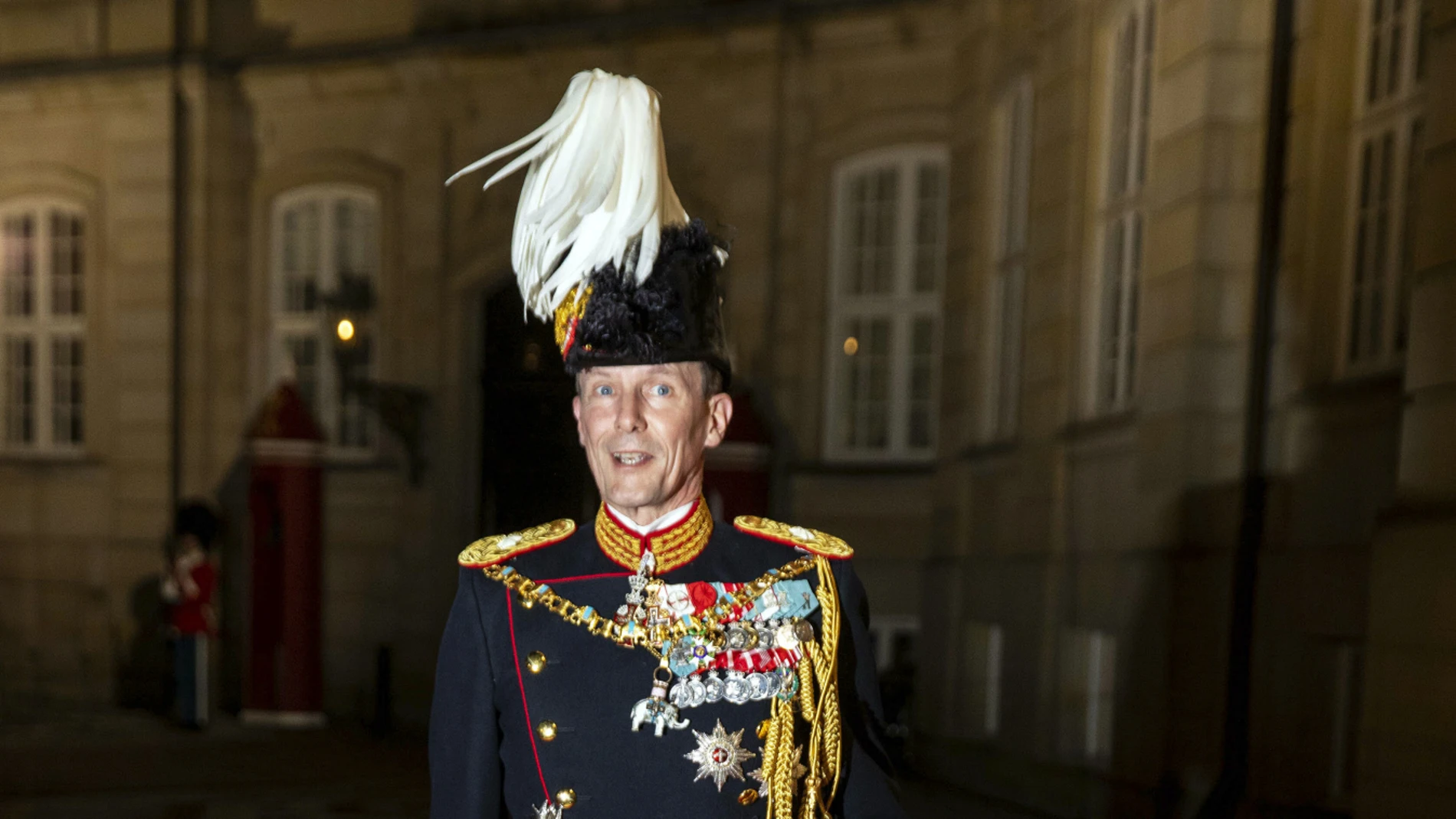 El príncipe Joaquín de Dinamarca en Copenhague, en enero de 2023