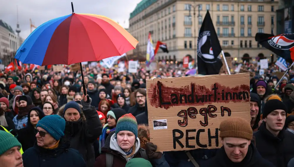 Demonstration against the far-right Alternative for Germany (AfD) party in Berlin