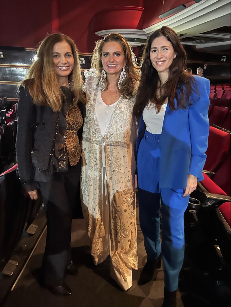 Nasrin Zhiyan, Sandra García-Sanjuán y Marilia en el estreno del documental “Starlite 1 década”