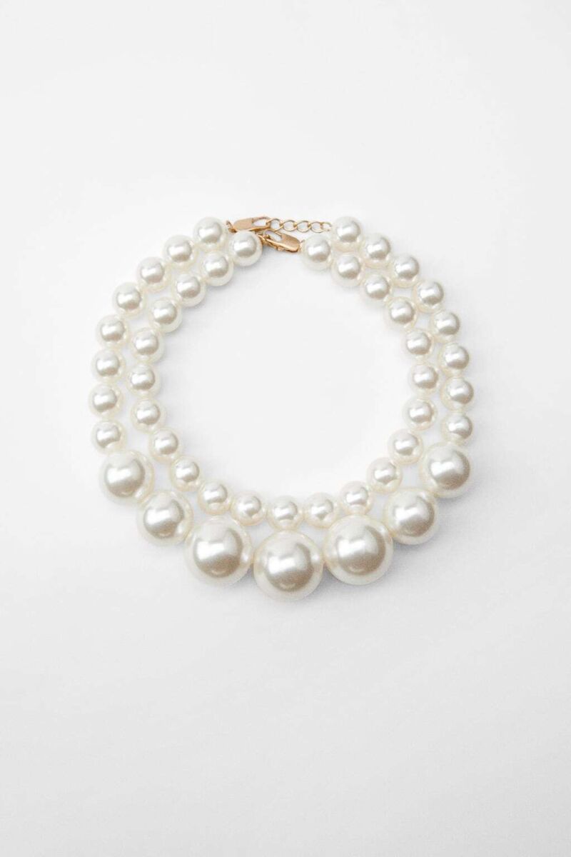 Collar doble maxi perlas