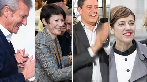 De izquierda a derecha: Rueda, Pontón, Besteiro y Lois.