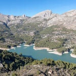 Imagen del pantano de Guadalest, en Alicante