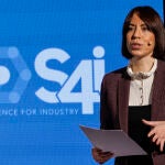 La ministra de Ciencia, Innovación y Universidades, Diana Morant interviene en la inauguración del acto 'Science for Industry'