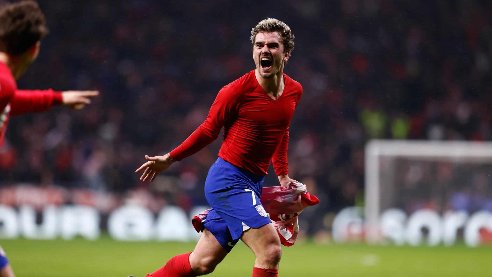 Antoine Griezmann of Atletico de Madrid celebrates a goal during the Spanish Cup, Copa del Rey, football match played between Atletico de Madrid and Real Madrid at Civitas Metropolitano stadium on January 18, 2024 in Madrid, Spain. AFP7 18/01/2024 ONLY FOR USE IN SPAIN