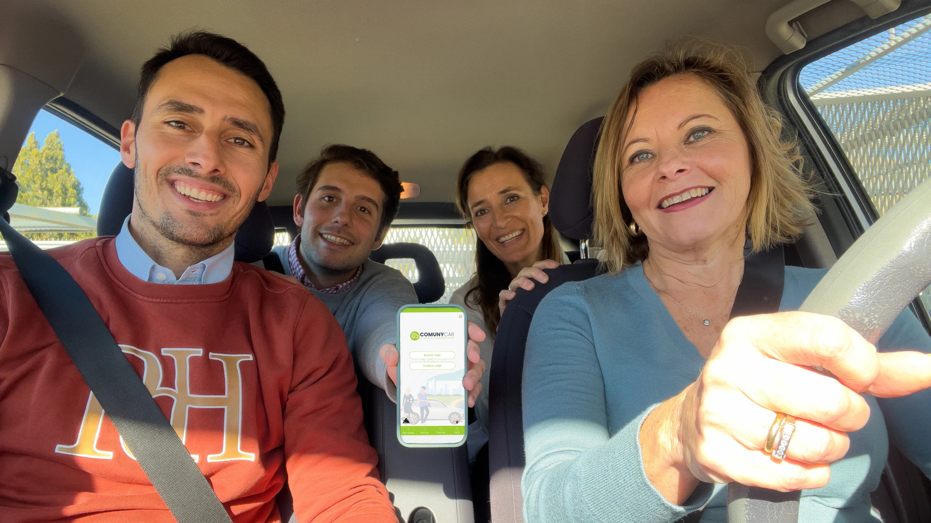 Empleados de Grupo Fuertes comparten coche a través de la app COMUNYCAR