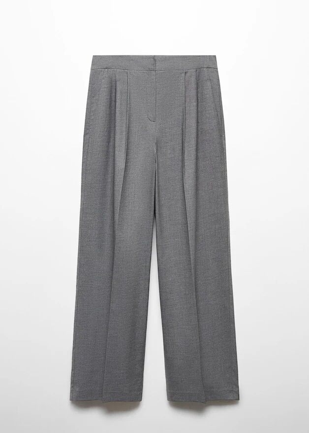Pantalones de pinza en gris.