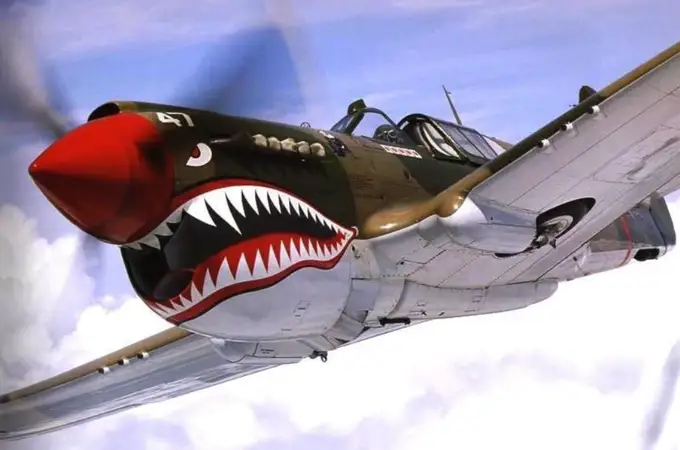 Curtiss P-40, el caza con dientes de tiburón que EE UU utilizó en el ataque a Pearl Harbour
