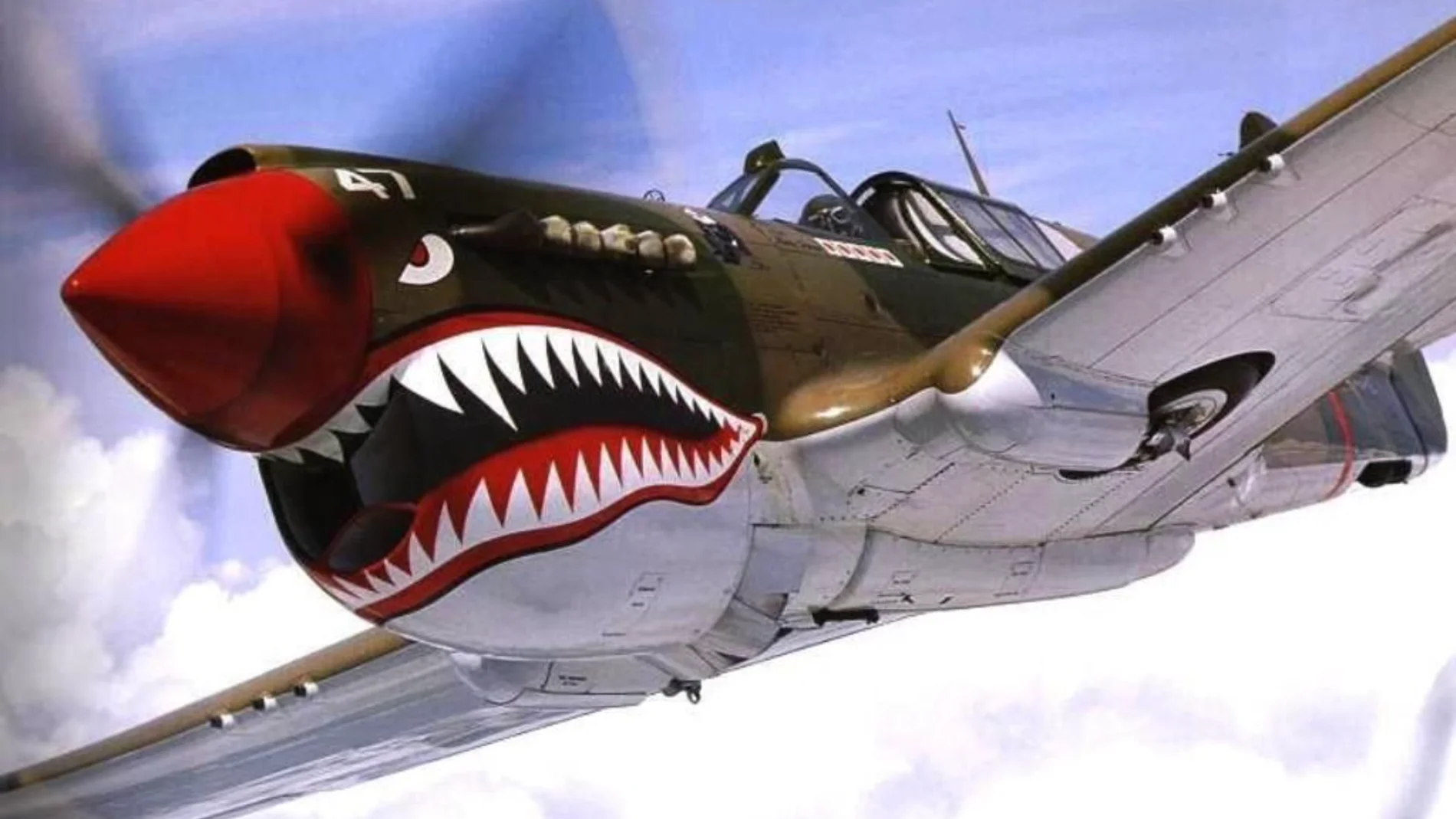 A día de hoy, es casi imposible encontrar un Curtiss P-40 con el diseño del tiburón