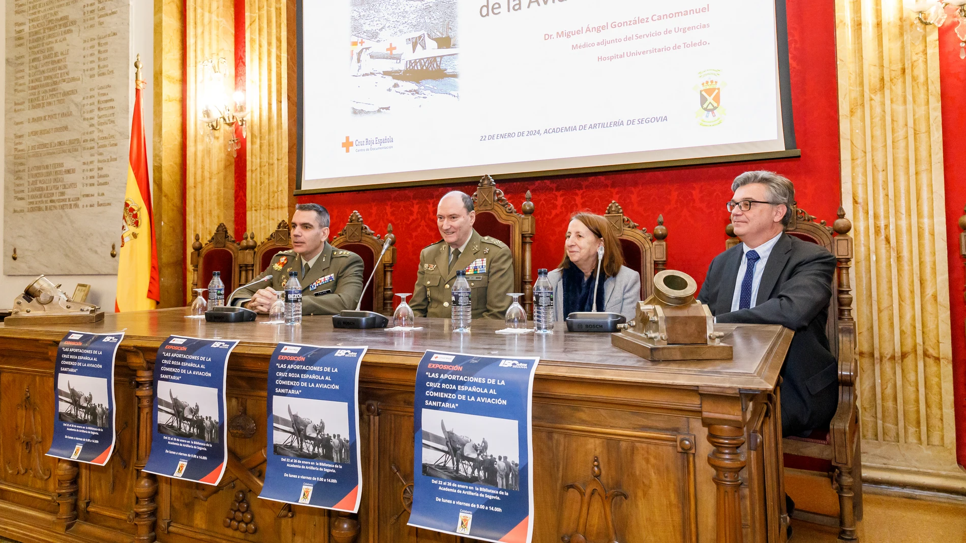Presentación de la exposición en la Academia de Artillería de Segovia