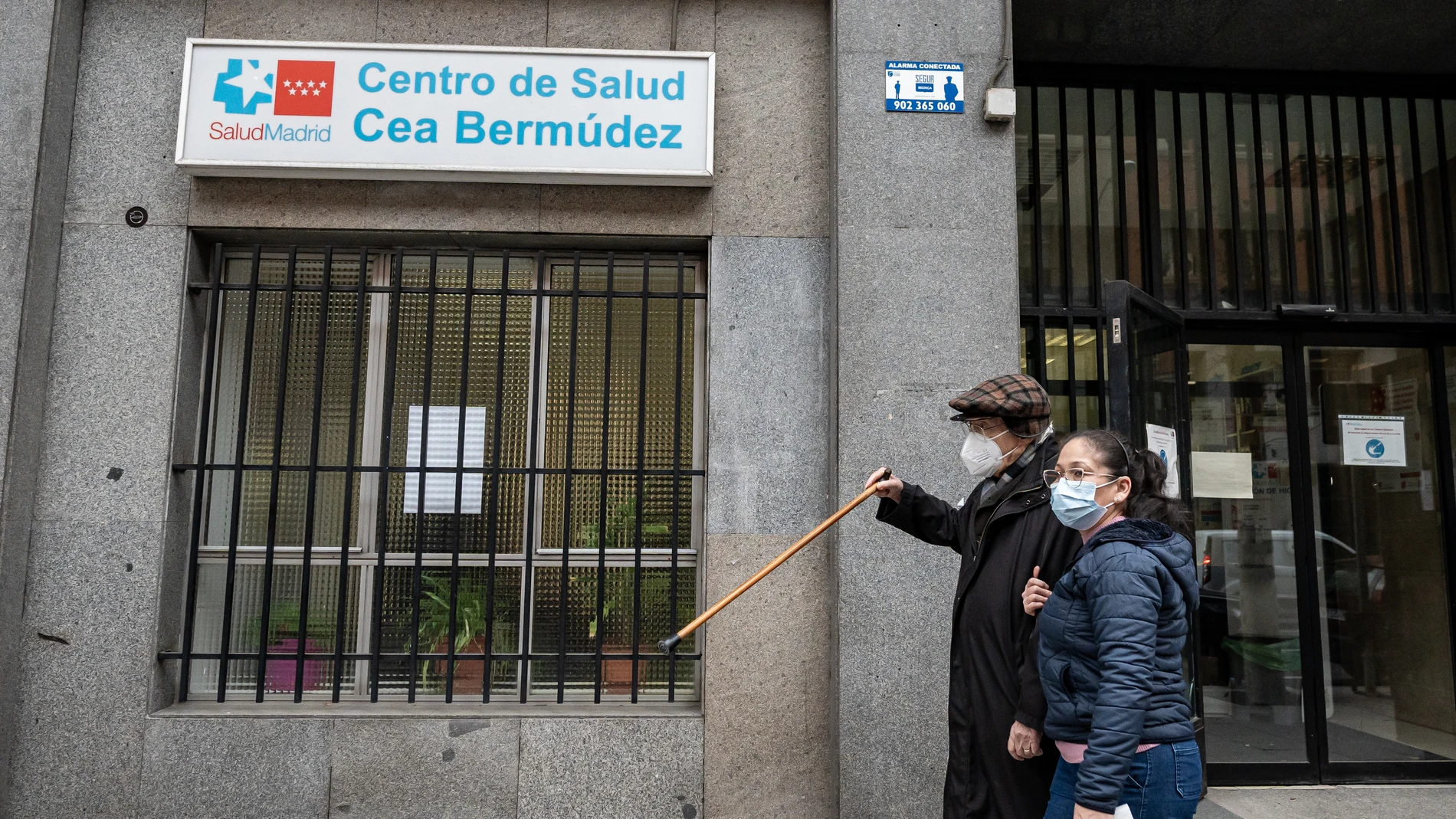 Mascarillas en centros sanitarios de Madrid