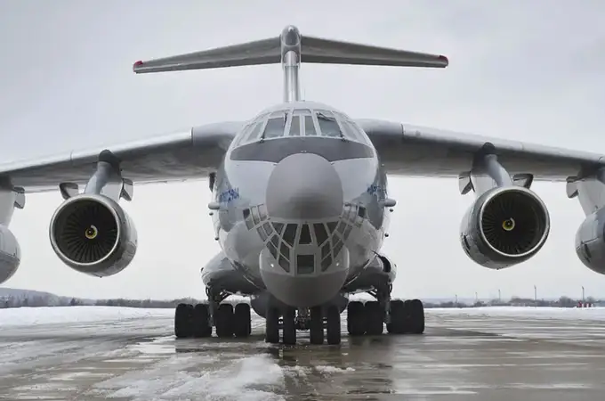 Así es el avión militar ruso Ilyushin Il-76 derribado en Belgorod