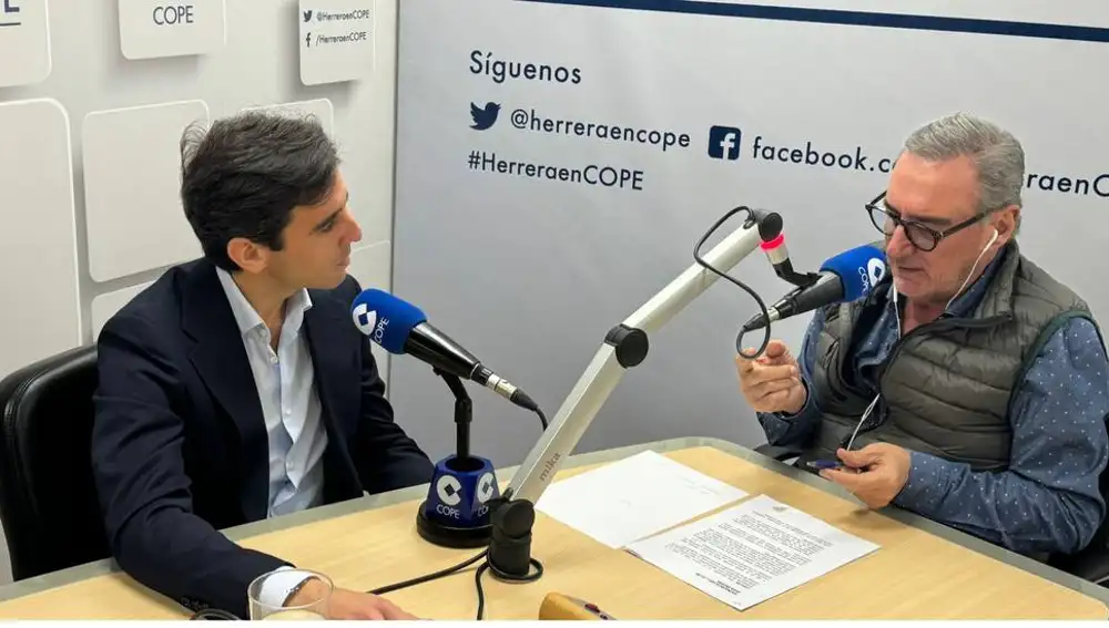Juan Ortega con Carlos Alsina en la COPE