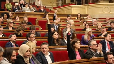 Votaciones en el pleno del Parlament