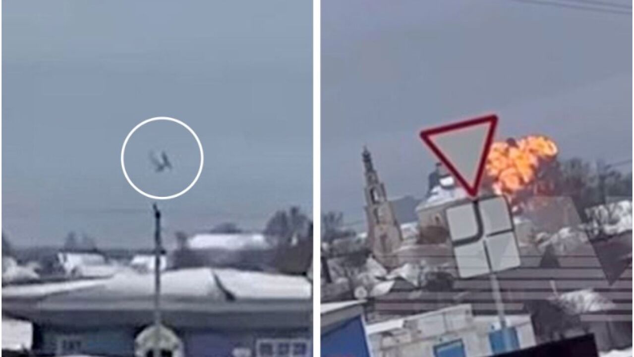 ウクライナはロシアの武器を積んだ飛行機を撃墜したことを認めるが、モスクワはウクライナ人捕虜65人を乗せたと発表