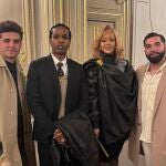 Rihanna y A$AP Rocky se reúnen con el presidente francés Emmanuel Macron durante la Semana de la Moda de París
