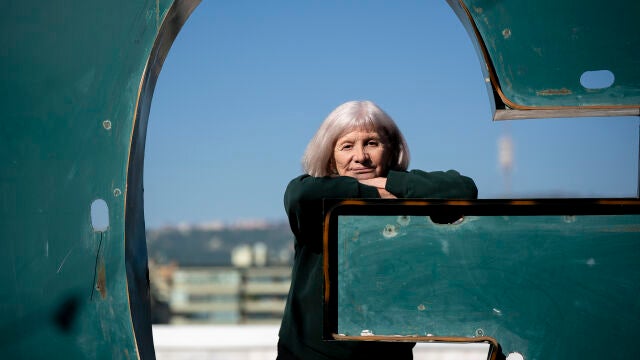 La escritora Alicia Giménez Bartlett, ayer, en Barcelona
