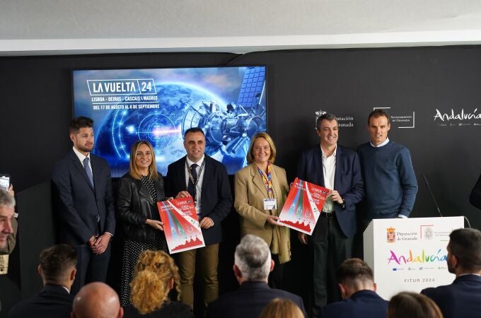 Presentación en Fitur de la etapa granadina de la Vuelta Ciclista a España 2024.