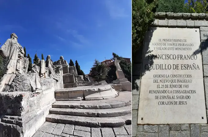 La placa de Franco en el Cerro de los Ángeles «contraria» a la Ley de Memoria Democrática
