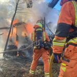 Un máquina forestal provoca un incendio en Serra (Valencia)