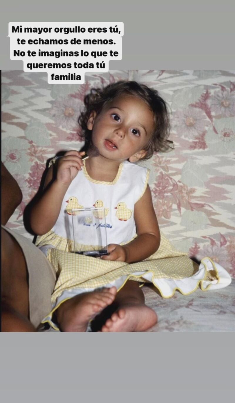 Belén Esteban comparte una foto de su hija cuando era pequeña