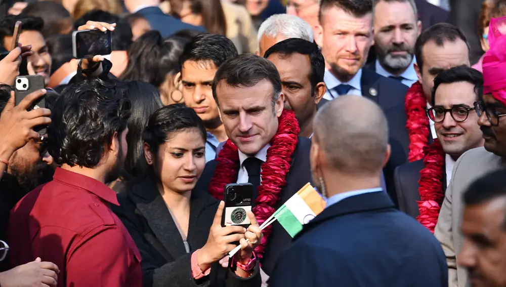 French President Emmanuel Macron visits India