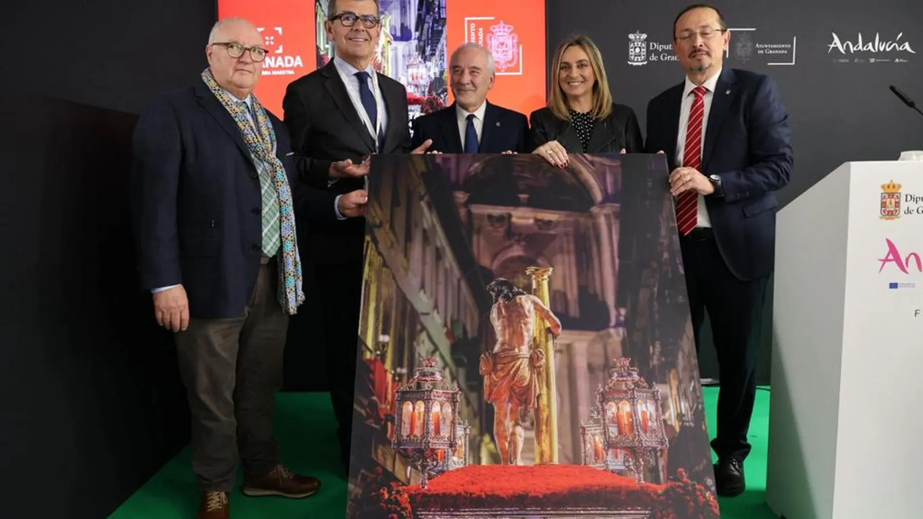 Granada presenta en Fitur el cartel de Semana Santa con una imagen de Jesús de la Paciencia