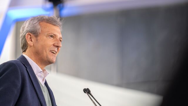 Alfonso Rueda durante una intervención. 