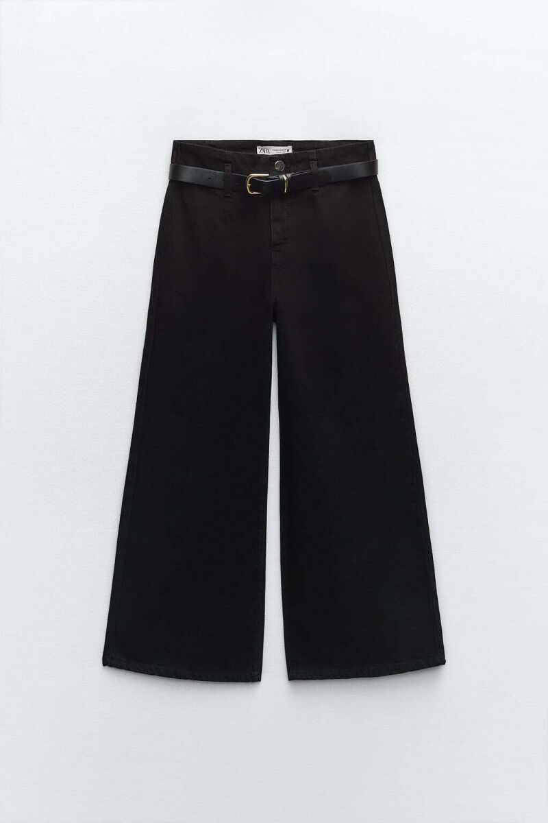 Jeans wide leg cropped