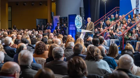 Rueda, hoy, en la presentación de su programa electoral.