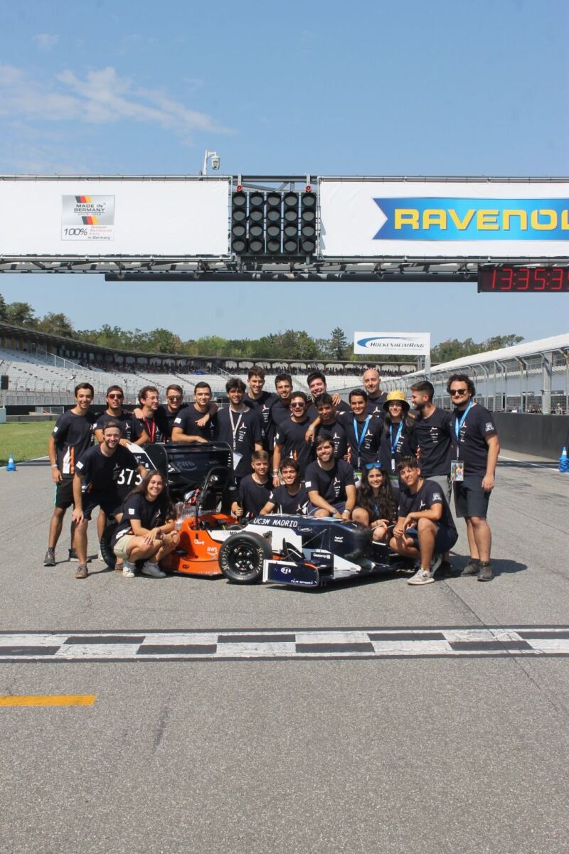 Equipo impulsado por la Universidad Carlos III en el circuito de Hochenheim 