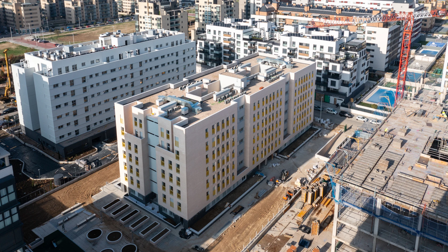 Nuevas promociones de vivienda pública para alquiler asequible en la ciudad de Madrid, en El Cañaveral AYUNTAMIENTO DE MADRID (Foto de ARCHIVO) 15/11/2023