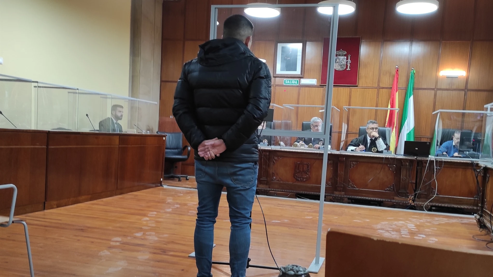 El acusado en la Audiencia de Jaén