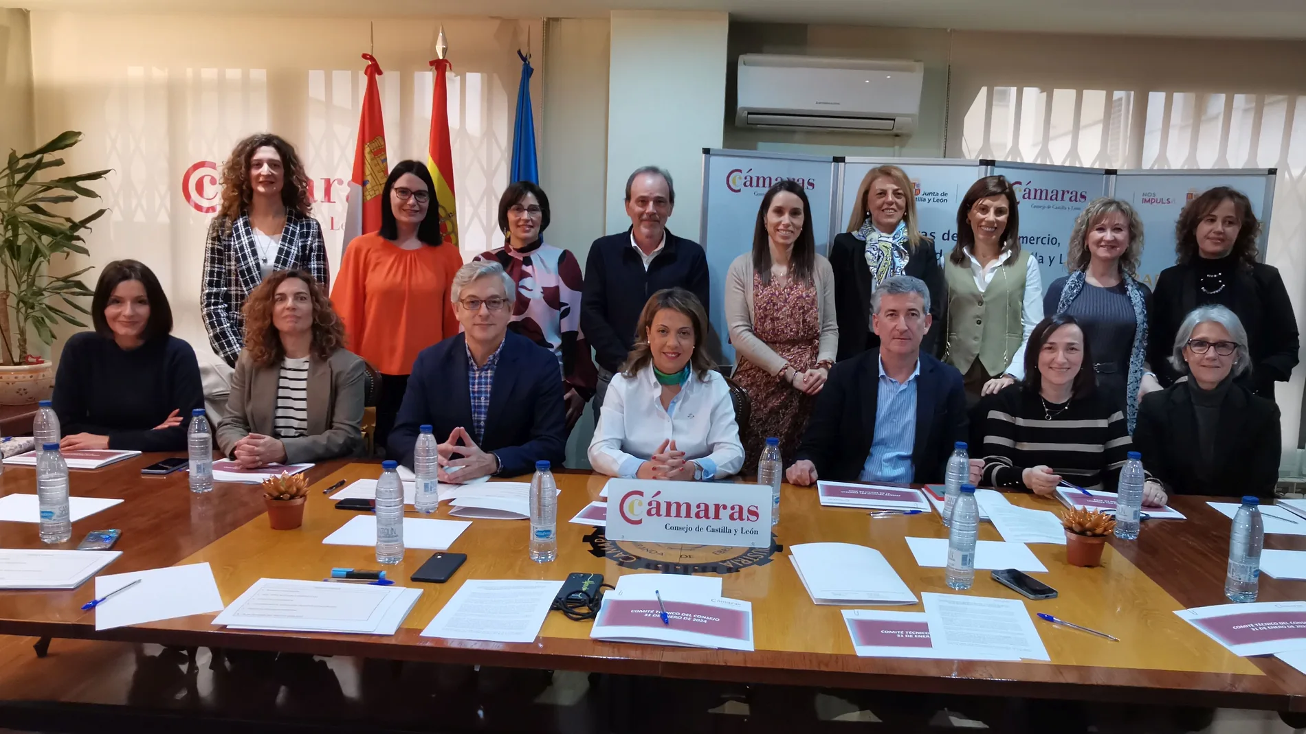 Foto de familia del Comité Técnico del Consejo de Cámaras de Castilla y León