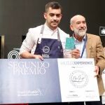 El cocinero Abulense, Carlos Casillas ganador del segundo premio al cocinero revelación