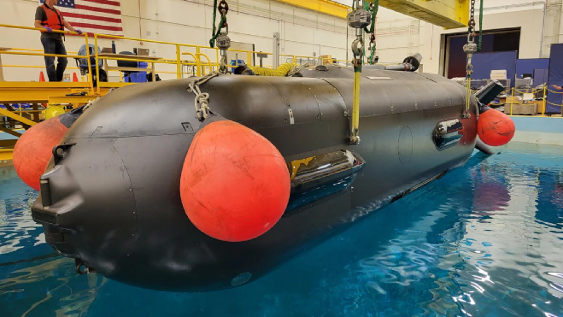 Así es Orca, el nuevo submarino no tripulado 'extra grande' de la Armada de Estados Unidos.