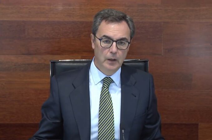 El consejero delegado de Bankia, José Sevilla, en la presentación de los resultados correspondientes al tercer trimestre de 2020