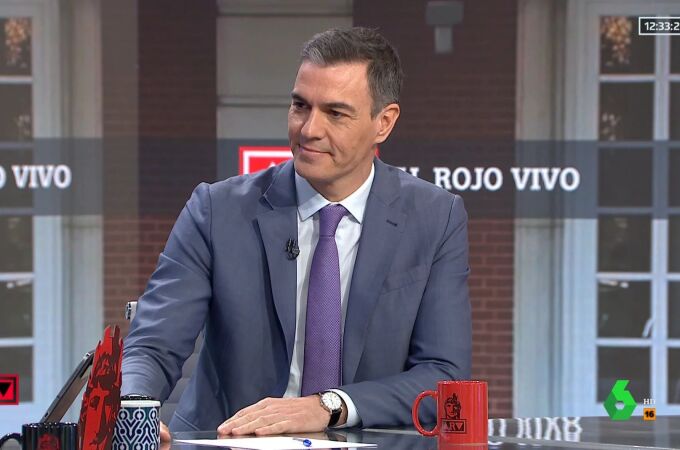 Pedro Sánchez, entrevistado en Al rojo vivo de LaSexta