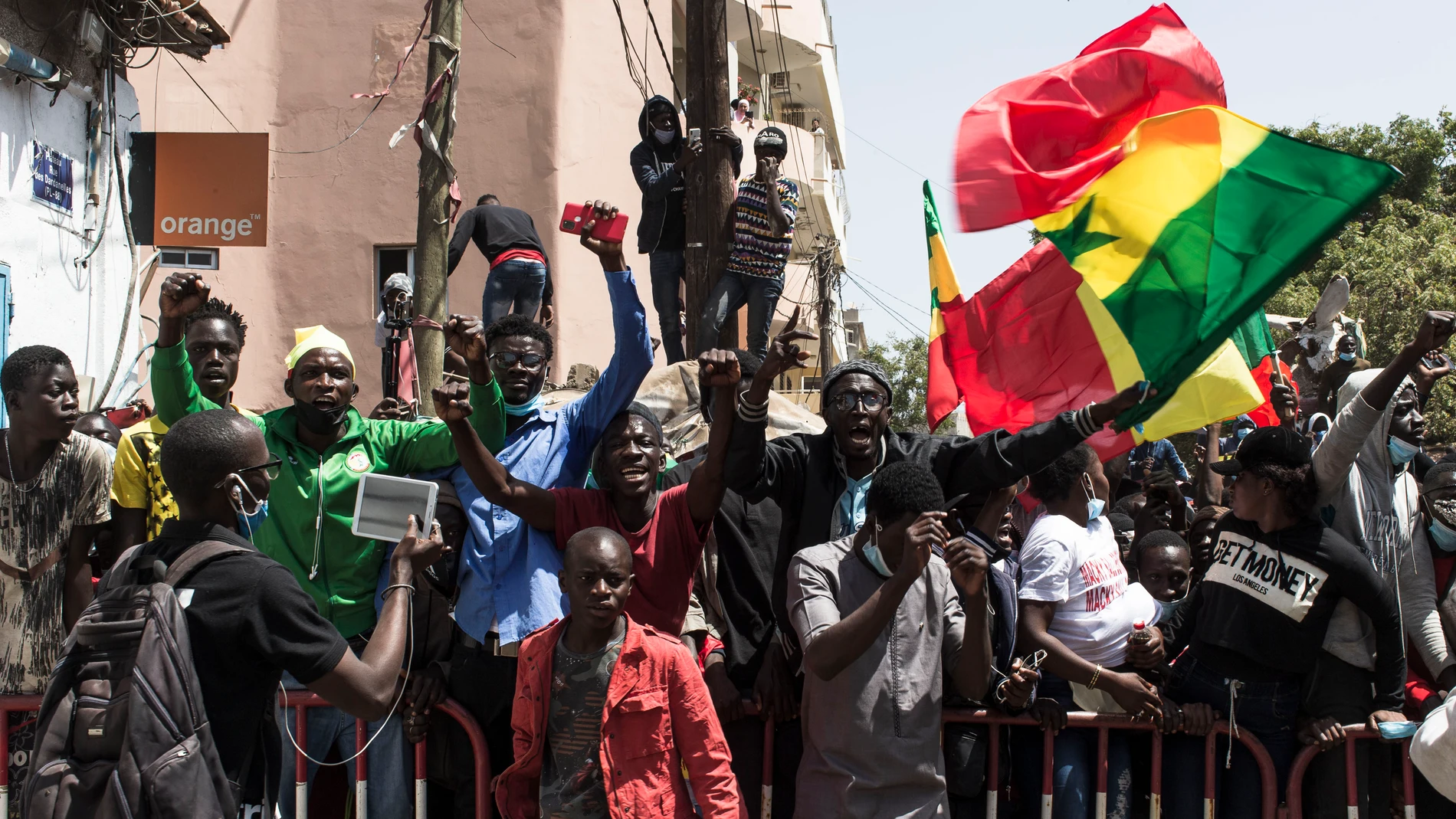 Imagen de archivo de una manifestación antigubernamental en Senegal (Foto de ARCHIVO) 08/03/2021