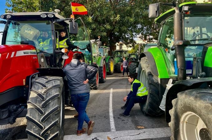 Agricultura.- Málaga.- Entrada y salida de mercancías y operativa de descarga en el Puerto, afectados por protestas de agricultores
