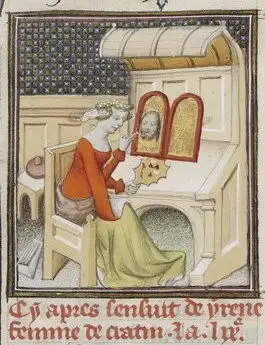 Irene, una artista muy conocida, fue retratada todavía en el siglo XV