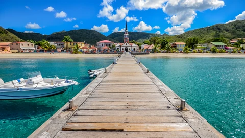 Playa de Martinica, en el Caribe