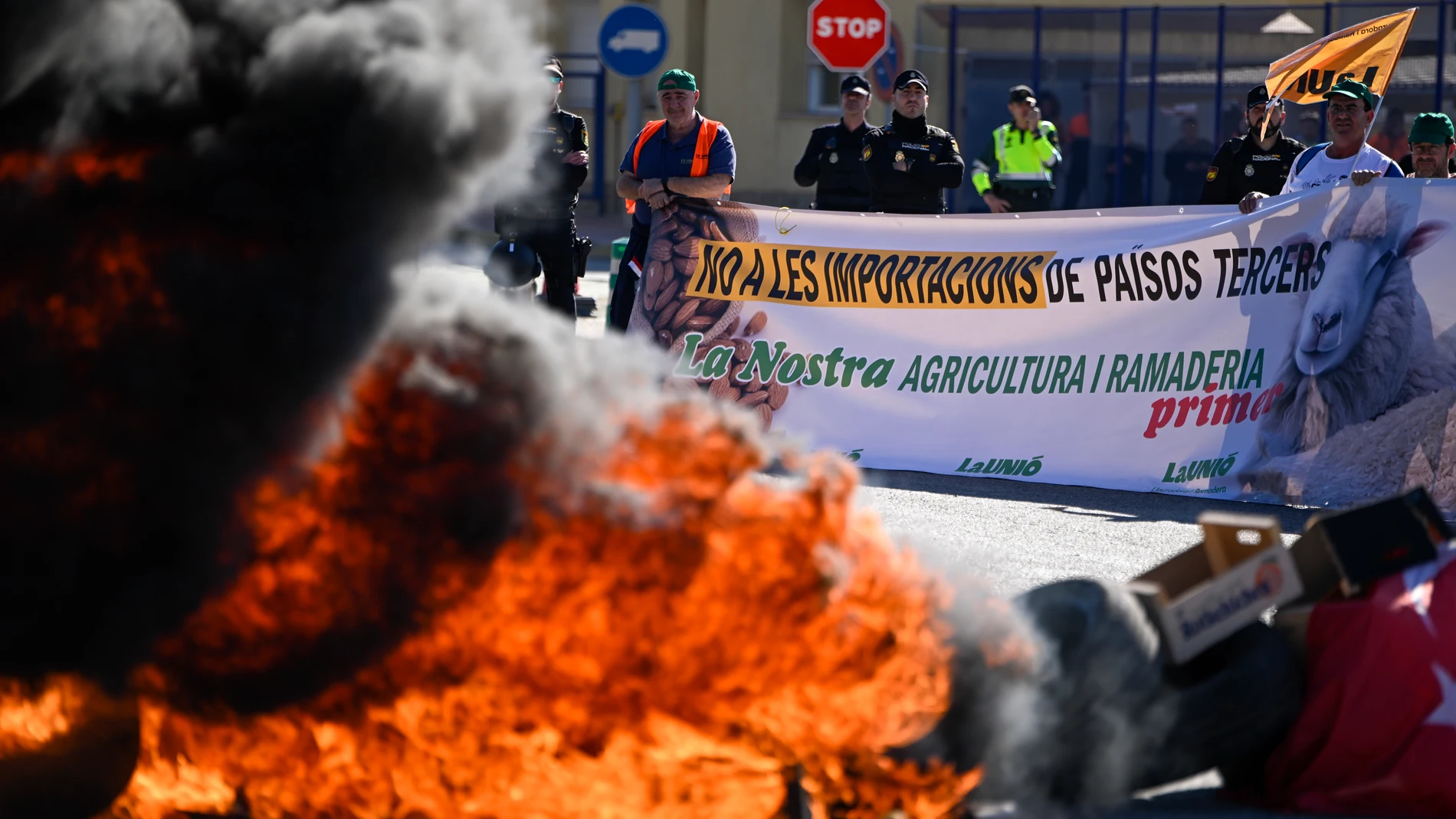 Protesta de La Unió en el Puerto de Castellón