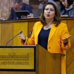 Pleno del Parlamento de Andalucía en Sevilla