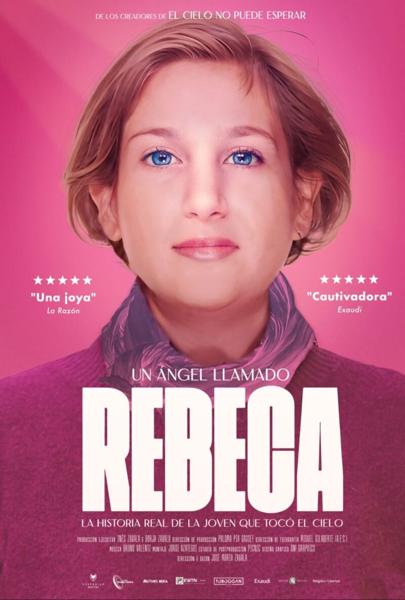 Cartel oficial de la película &quot;Un ángel llamado Rebeca&quot;