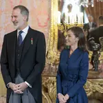 Los Reyes Felipe VI y Letizia en el Palacio Real
