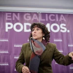 La candidata de Podemos a la presidencia de la Xunta, Isabel Faraldo